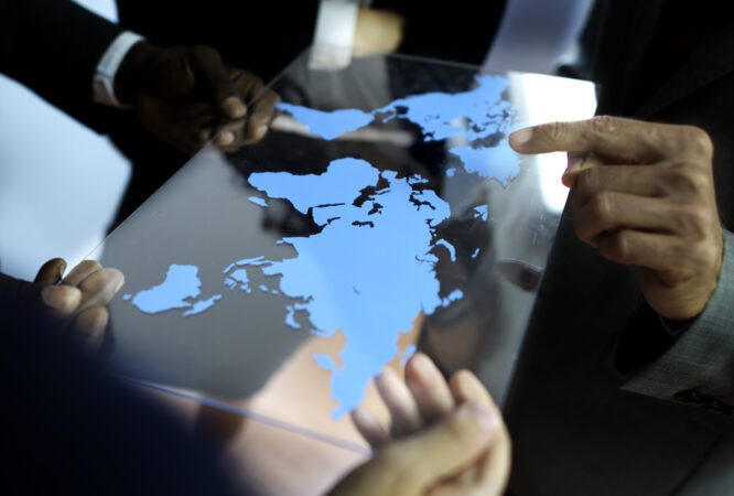 Business Team Global Business Planning Working Concept