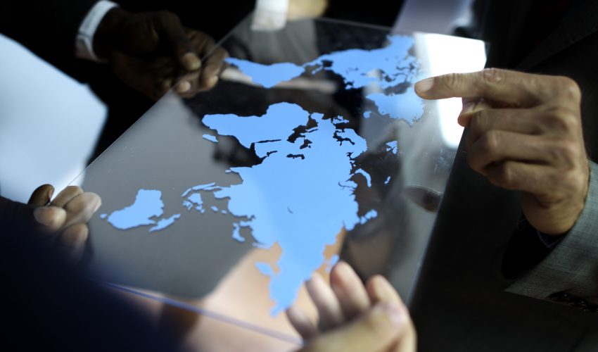 Business Team Global Business Planning Working Concept